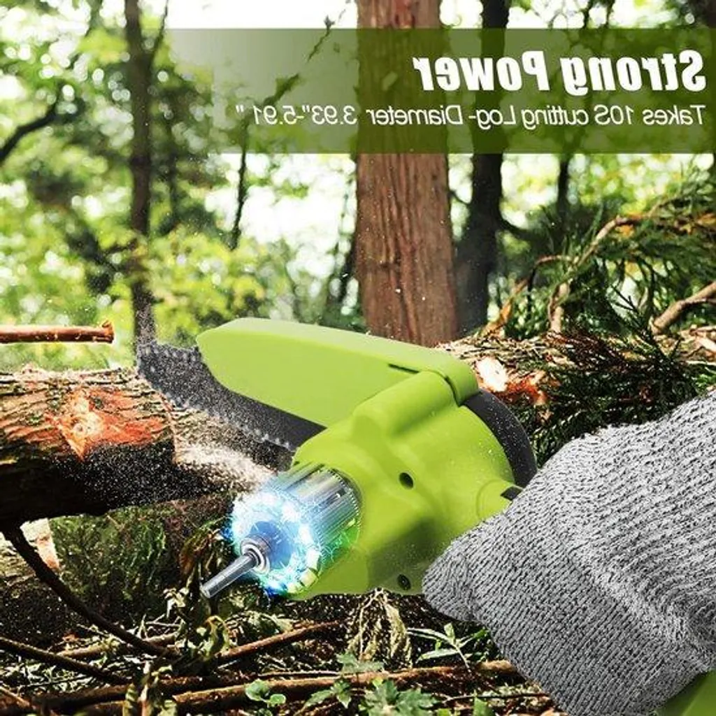 Scie à chaîne 24V pour élaguer sans effort et sans fatigue vos arbres