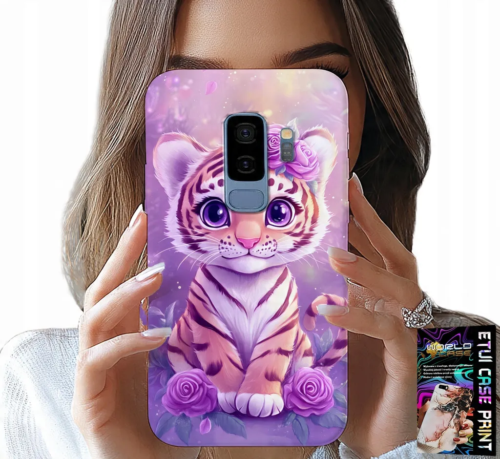 Idea Regalo Cover Samsung S9 Plus Tigre Rosa Simpatica | Qualità