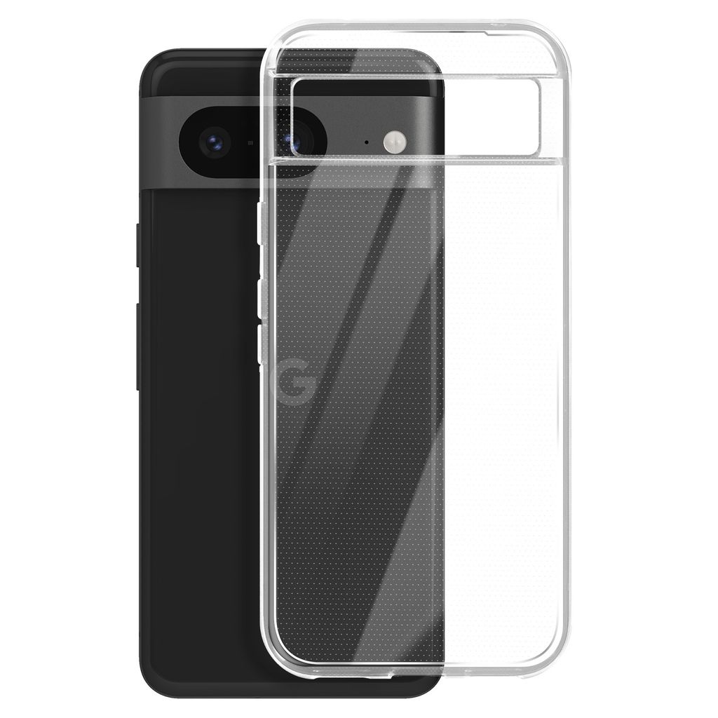 Mayaxess, Schutzhülle aus weichem Silikon für Google Pixel 8, Transparent