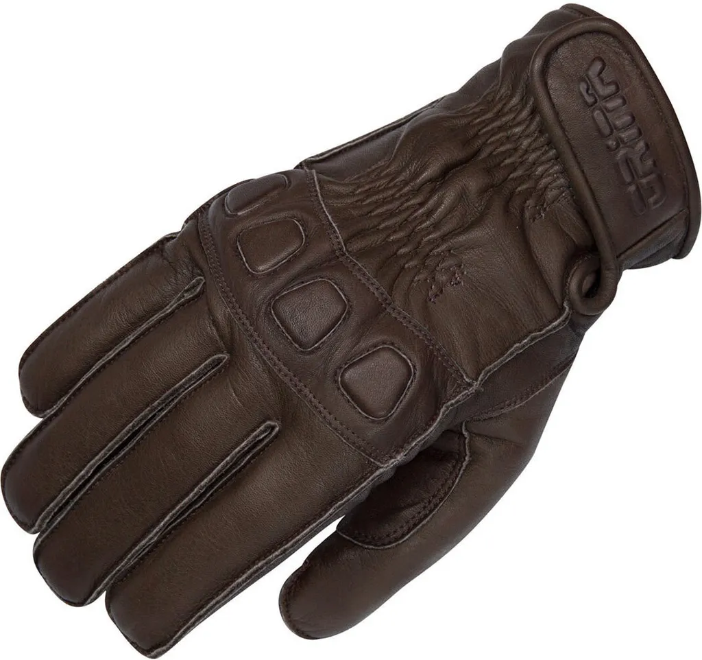 Gants moto homme en cuir Orina Cooper marron foncé - Confort et Style
