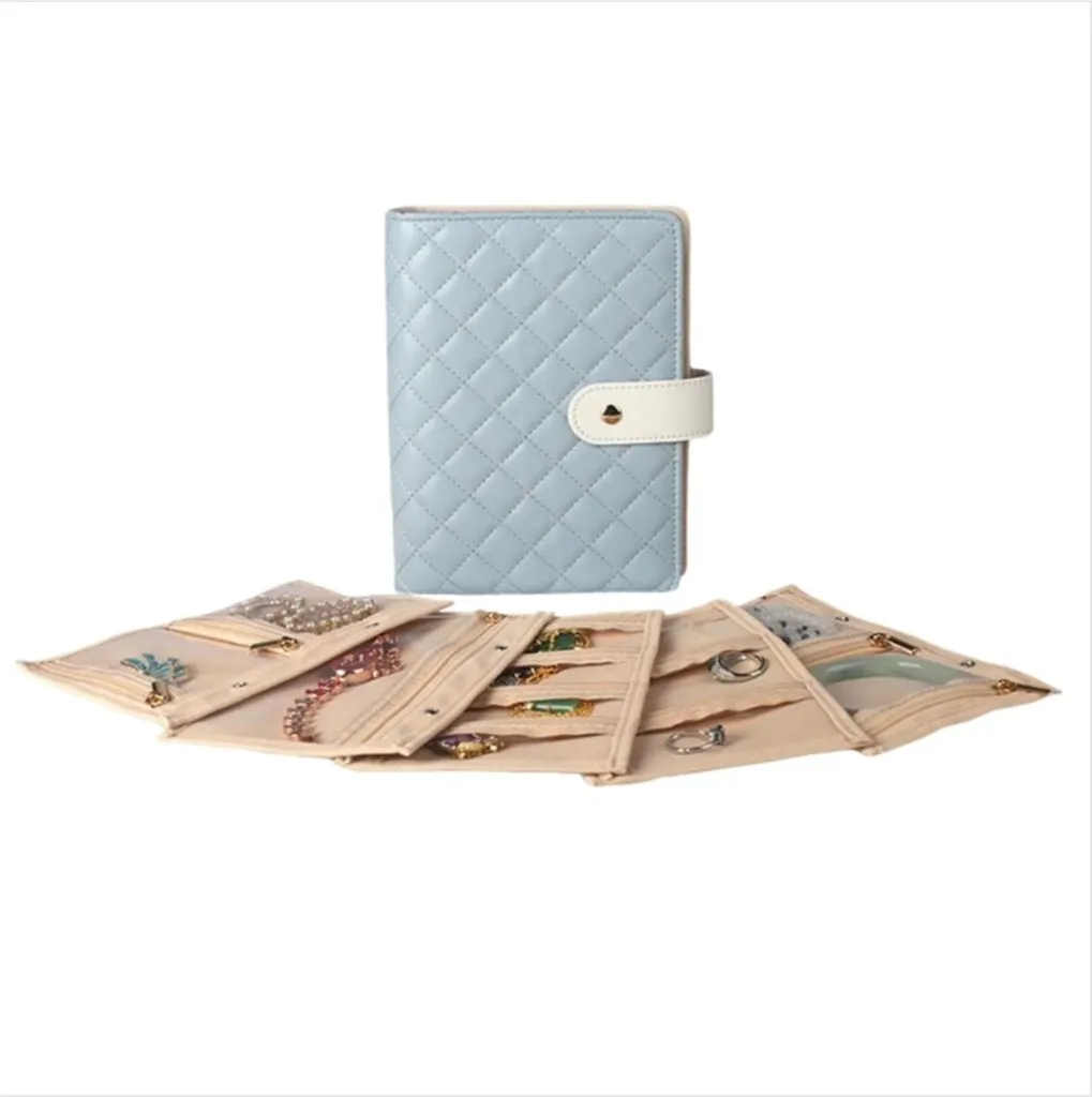 Custodia Da Viaggio Per Braccialetti Chudi: Organizer Trasparente In Raso E PVC, Porta Gioielli Con Zip, Colore Casuale, 1 Pezzo - 2