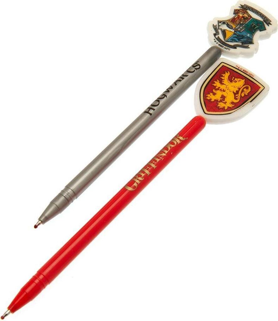 Harry Potter - Stift Set 2er-Pack TA9407 (Einheitsgröße) (Rot/Silber)
