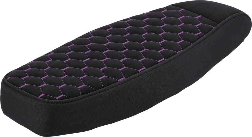 Sitzbank Tuning "Hexagon" Schwarz/Violett - für Simson S50, S51, S74