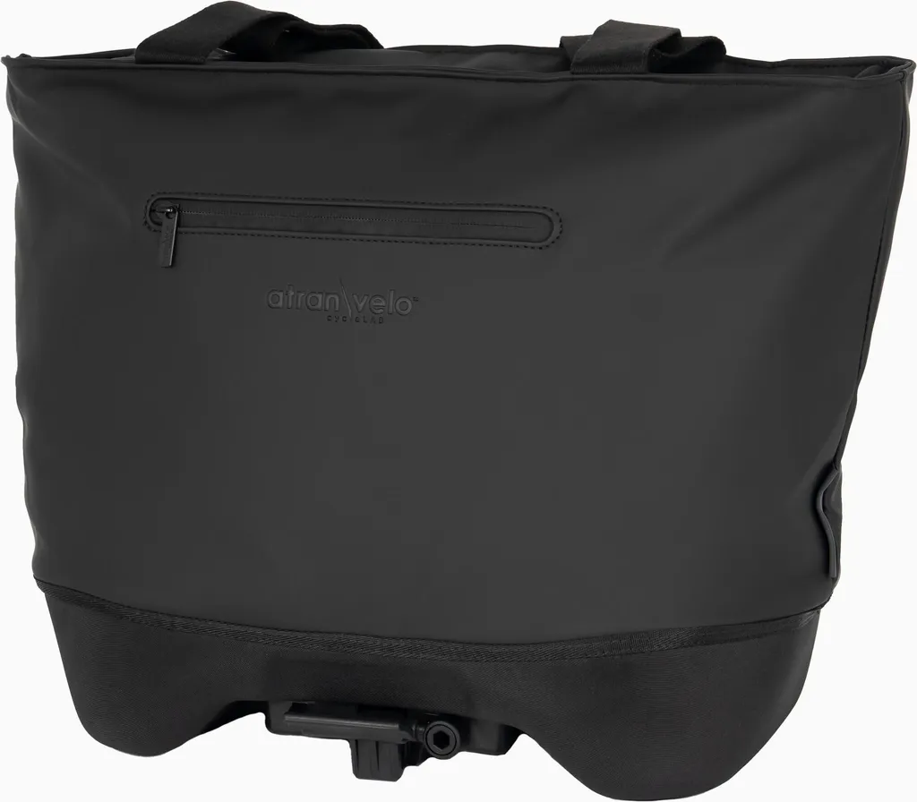 Sac de porte-bagages arrière Grace noir pour vélo de ville et VAE