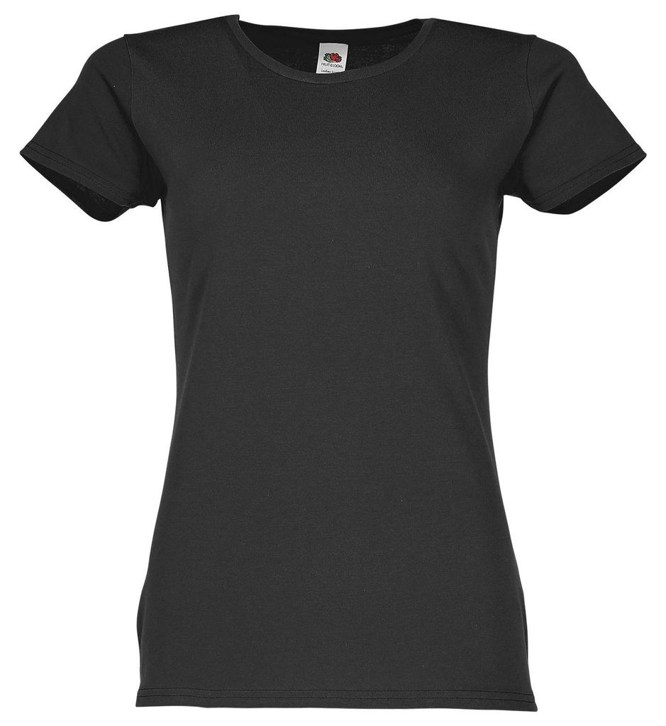 Fruit of the Loom Ladies Iconic 150 T-Shirt Farbe: schwarz Produktbild 