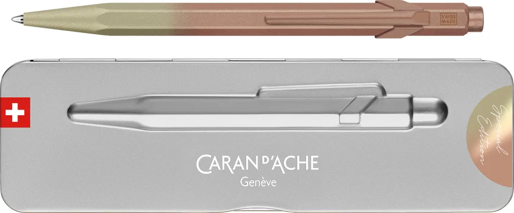 Stylo Bille 849 Caran d'Ache Pierre de Soleil Rose : Écriture Fluide