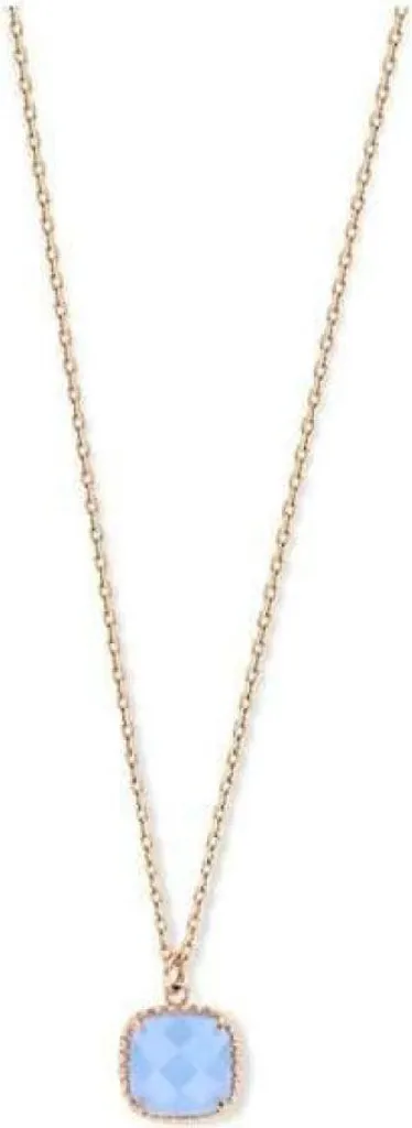 Victoria Collana Rose Gold Pietra Blu - Must-Have Stagione 2026