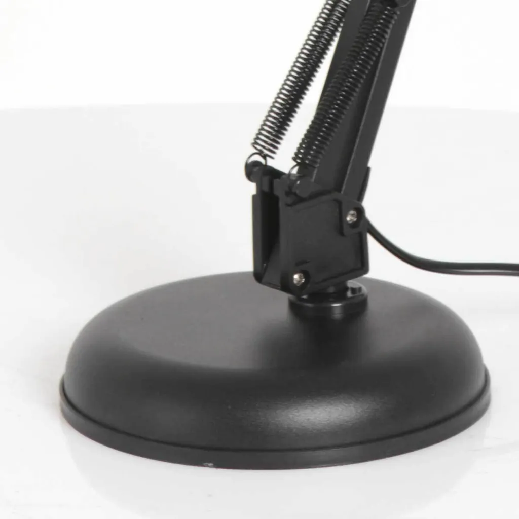 Lampe de table métal noir Mexlite Study - Design ajustable culot E27 - 6