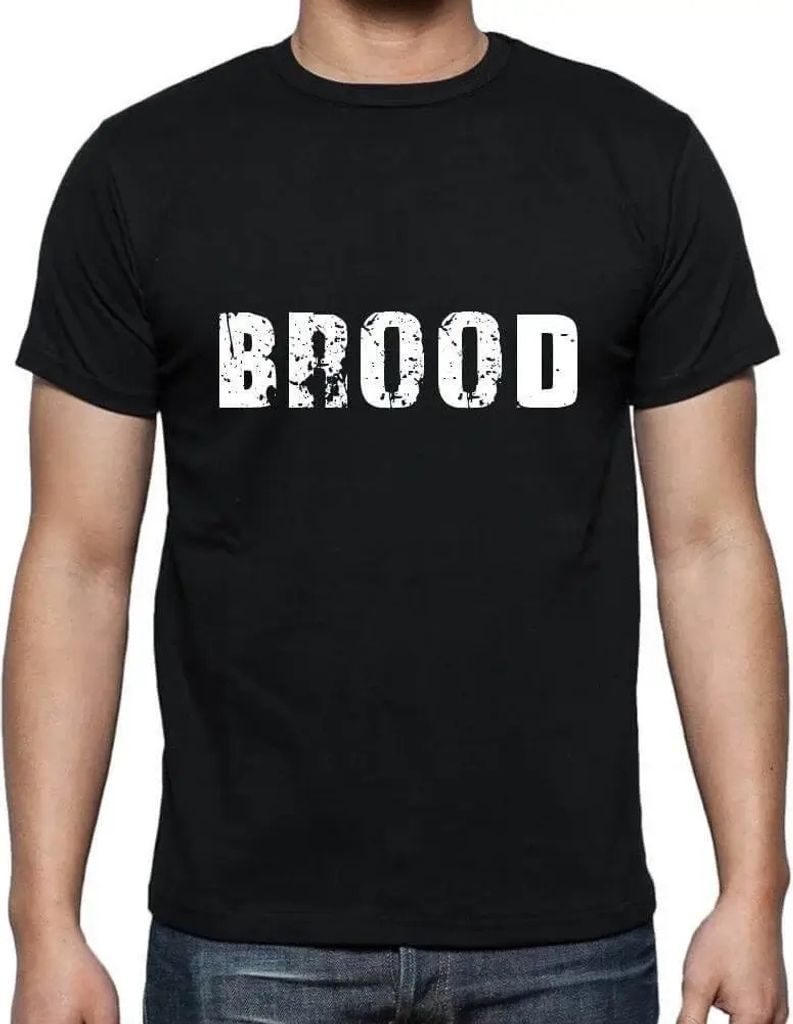 Herren Grafik T-Shirt Brood Öko-Verantwortlich Vintage Jahrgang Kurzarm Lustige Druck Geburtstag Geschenk Mann