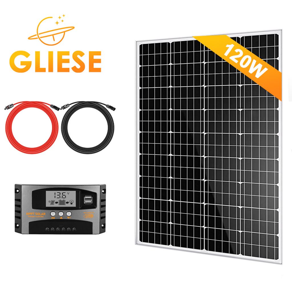 Kompletní sada 120W solárního systému Sada solárních panelů Obrázek produktu 