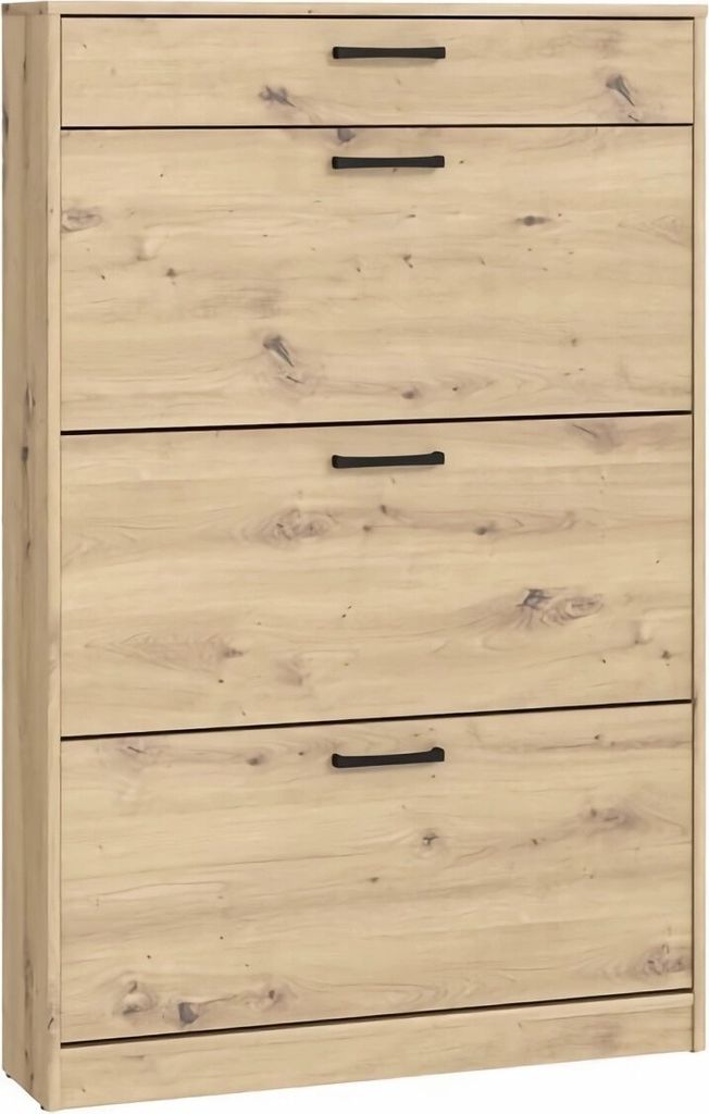 Schuschrank NIKO NIKD321 Schukipper 83x128x20 cm Schukommode Artisan Eiche