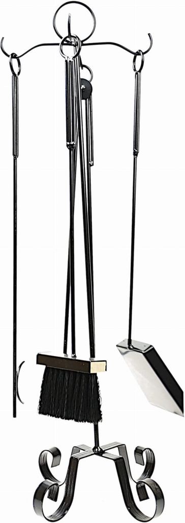 DIXIE STORE Schornsteinfeger Schaufel Besen Greifer Metal - 1,8 kg Schwarz