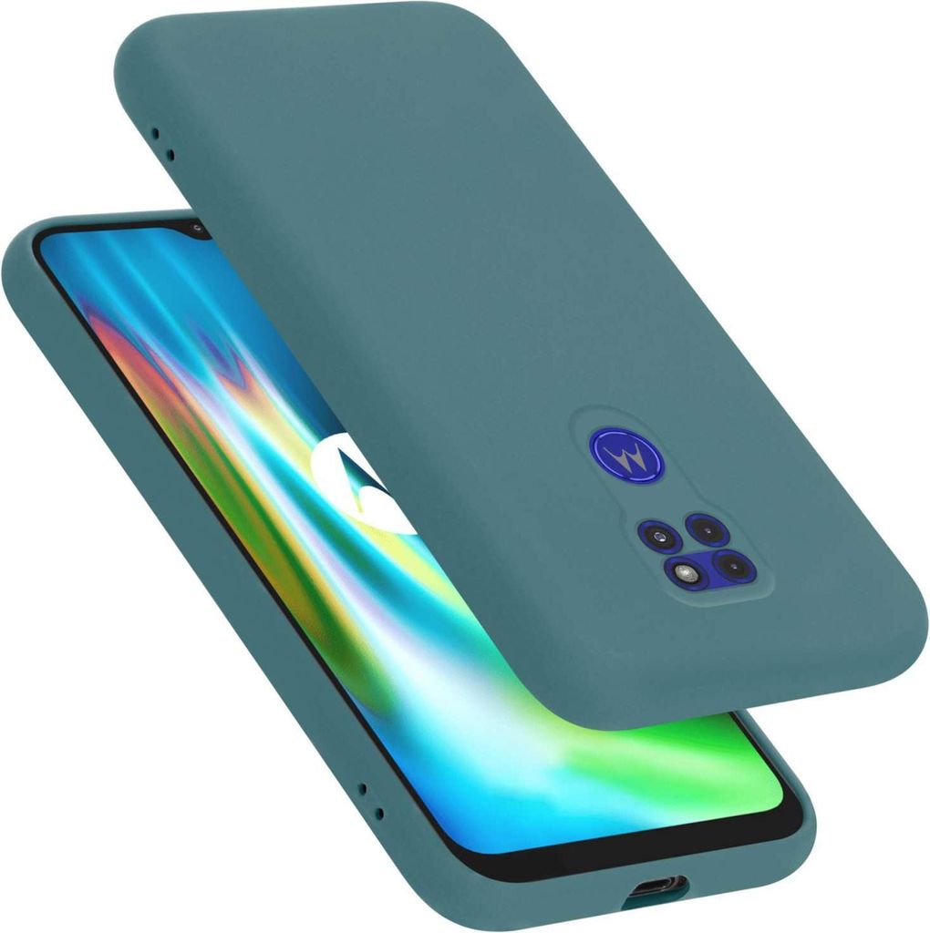 Cadorabo Hülle für Motorola MOTO G9 PLAY Hülle Silikon Handyhülle Case aus flüssigem Silikon, Kratzfeste und stoßfeste Schutzhülle für Moto...