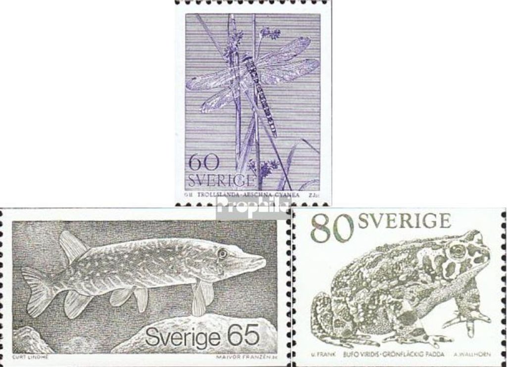 Briefmarken Schweden 1979 Mi 1075-1077 (kompl.Ausg.) postfrisch Natur
