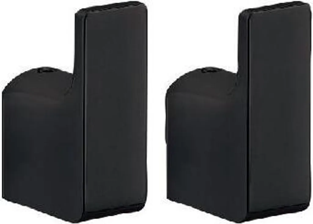 Patère Sapho Gedy Pirenei PI2714 en noir mat pour salle de bain