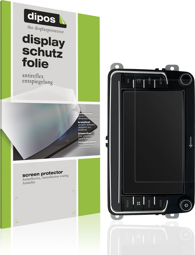 2x Schutzfolie für Dynavin MMI-7587A v7 matt Displayschutzfolie Folie Display Schutz dipos