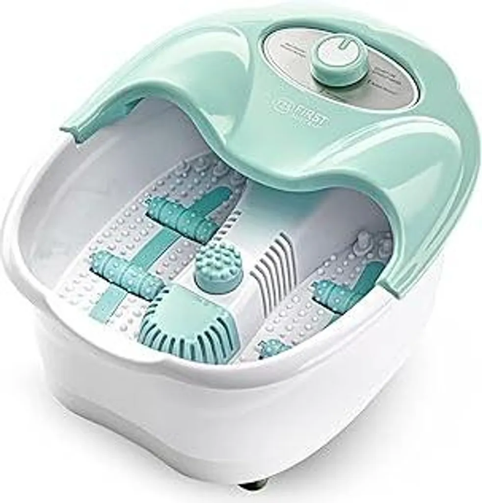 TZS First Austria Pediluvio con idromassaggio, massaggio con vibrazioni e bolle d'aria Funzione a infrarossi e mantenimento del calore, pediluvio, 80 W, 3 programmi, 3 accessori, maniglia ribaltabile, aroma box - 1