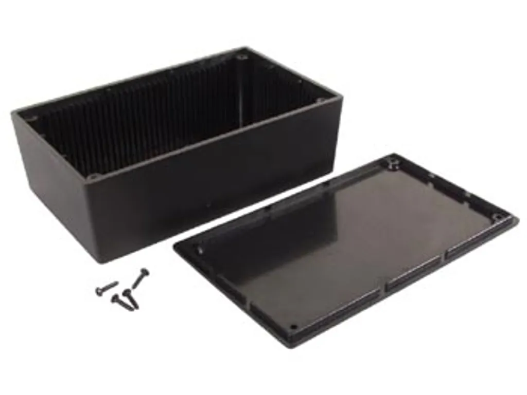 Boîtier Électronique ABS Noir 160x95x55 mm - Résistant et Hermétique