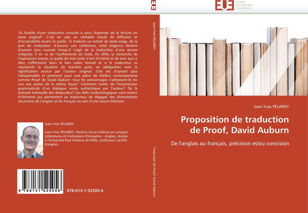 Proposition de traduction de Proof, David Auburn