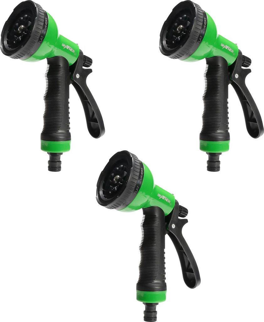 Grafner® 3x Gartenbrause mit 10 Sprühmuster Handbrause Produktbild 