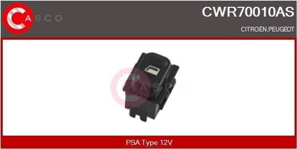 CASCO CWR70010AS Fensterheberschalter passend für PEUGEOT PARTNER Combispace (5F) Fensterheber Schalter