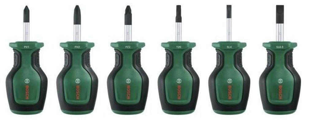 Handwerkzeuge Schraubendreher-Set, kurz 6-tlg. Produktbild 