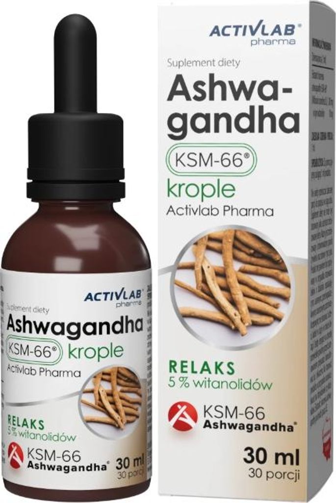 Ashwagandha KSM-66® gocce con aggiunta di vitanolidi Immagine del prodotto 