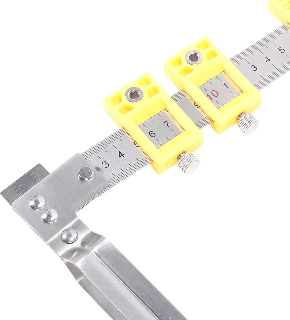 Guide de mesure extensible 2 en 1 avec connecteur intégré pour bois - 15