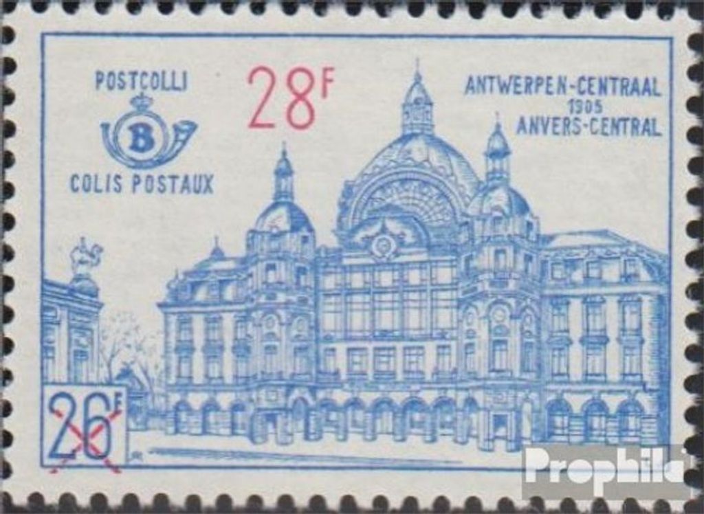 Briefmarken Belgien 1964 Mi PP57 (kompl.Ausg.) postfrisch Postpaketmarke