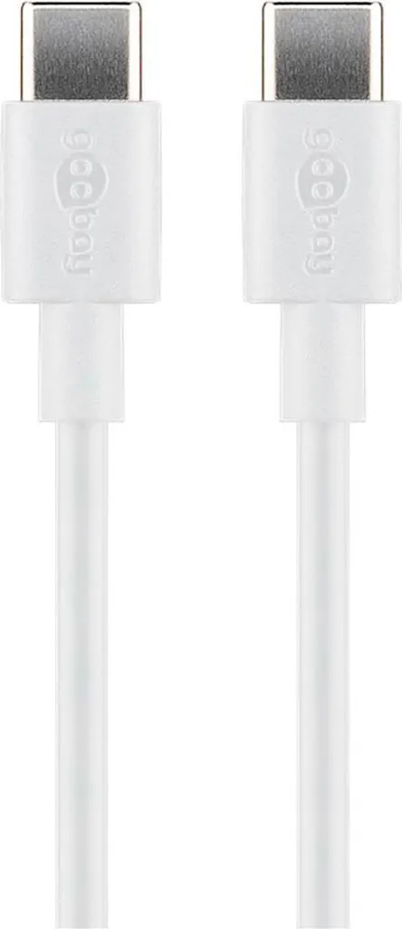 Goobay 66315 Cavo Ricarica USB-C Bianco 3A | Sync Dati 0,5m