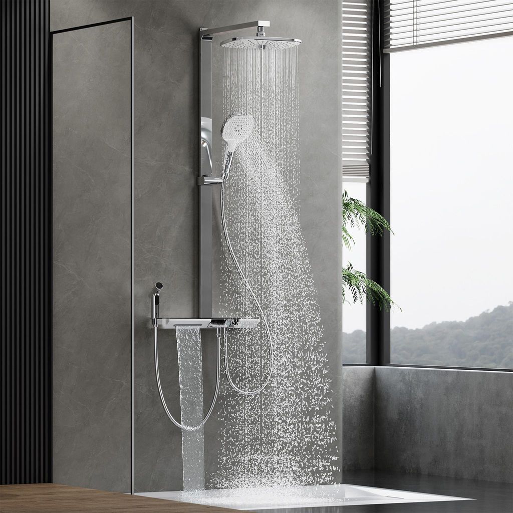 HOROW RainFlexi N2 Duschsystem mit Thermostat, Chrom Produktbild 
