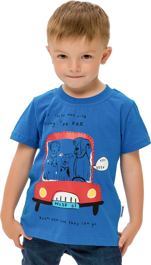 Jungen-T-Shirt Travel - Blau - 122