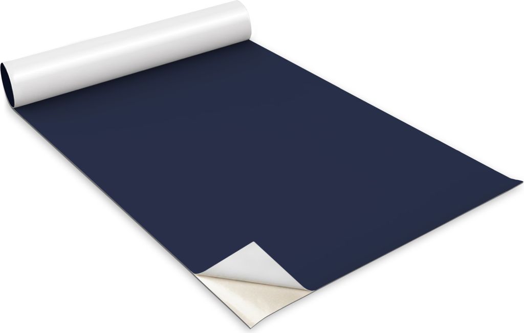 Selbstklebende Möbelfolie - Dekorationsfolie - Tischmöbel - Zuschneidbar - Navy Blau - 100 x 50 cm