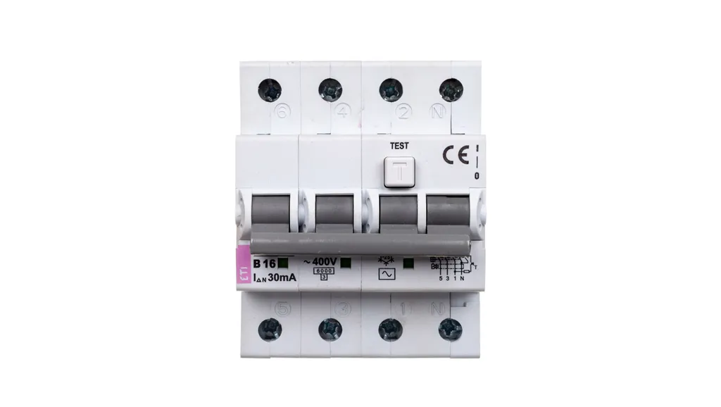 Interrupteur différentiel 4P 16A Courbe B 30mA KZS-4M pour tableau