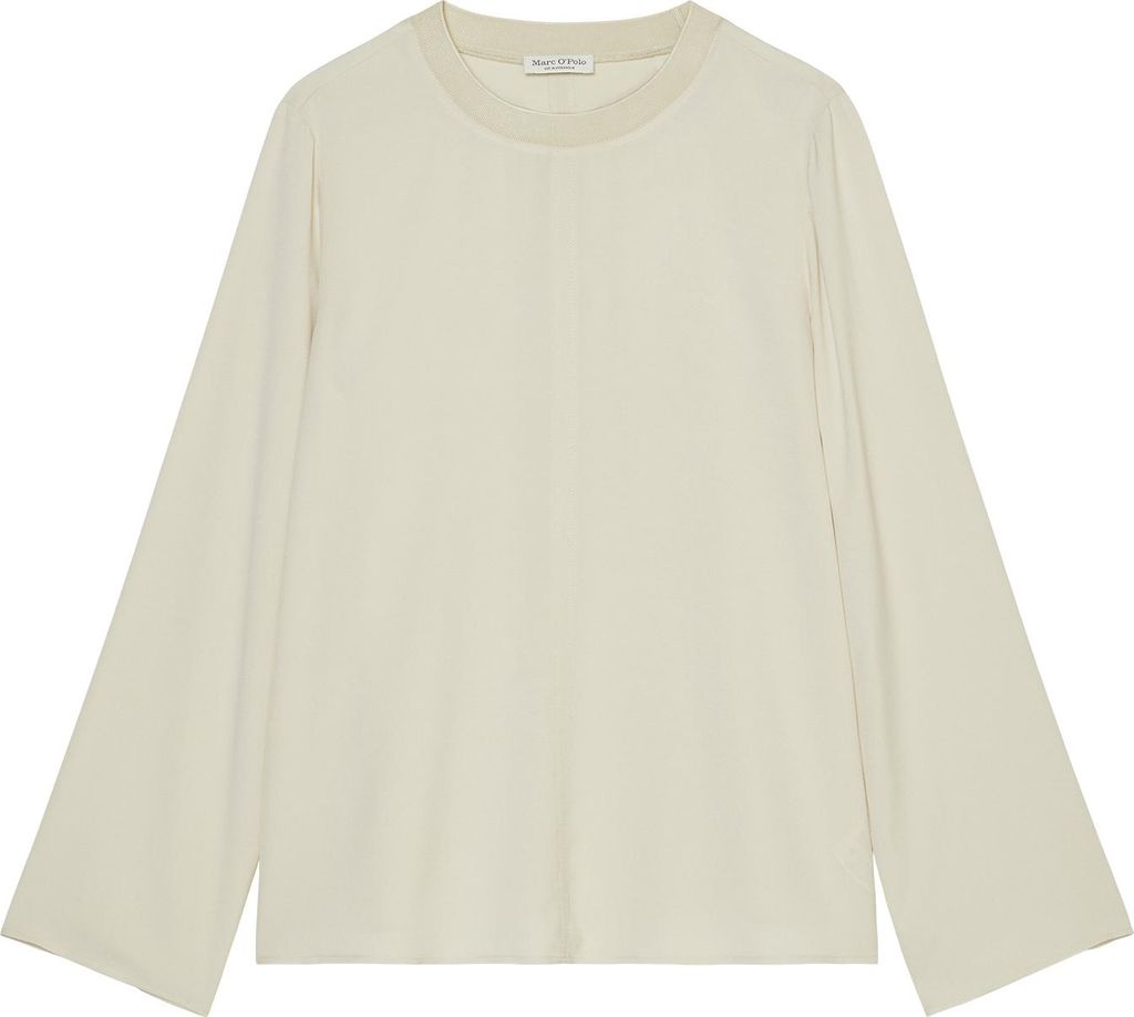 Blouse, easy t-shirt shape, knitted 173 stony sand Größe Produktbild 