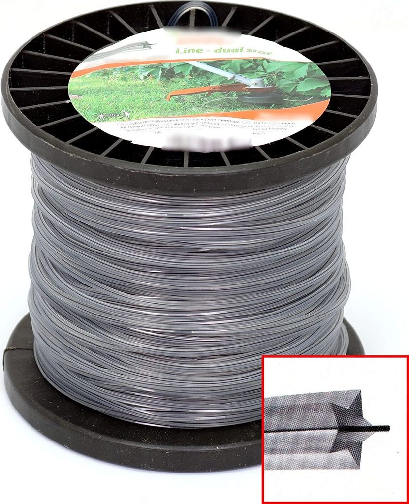 PROFI Tagliabordi rinforzato 100 m 5 quadrati 2,7 mm testa Immagine del prodotto 