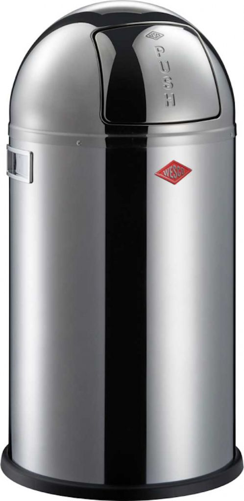 WESCO Abfalleimer Pushboy 50 l Edelstahl Produktbild 