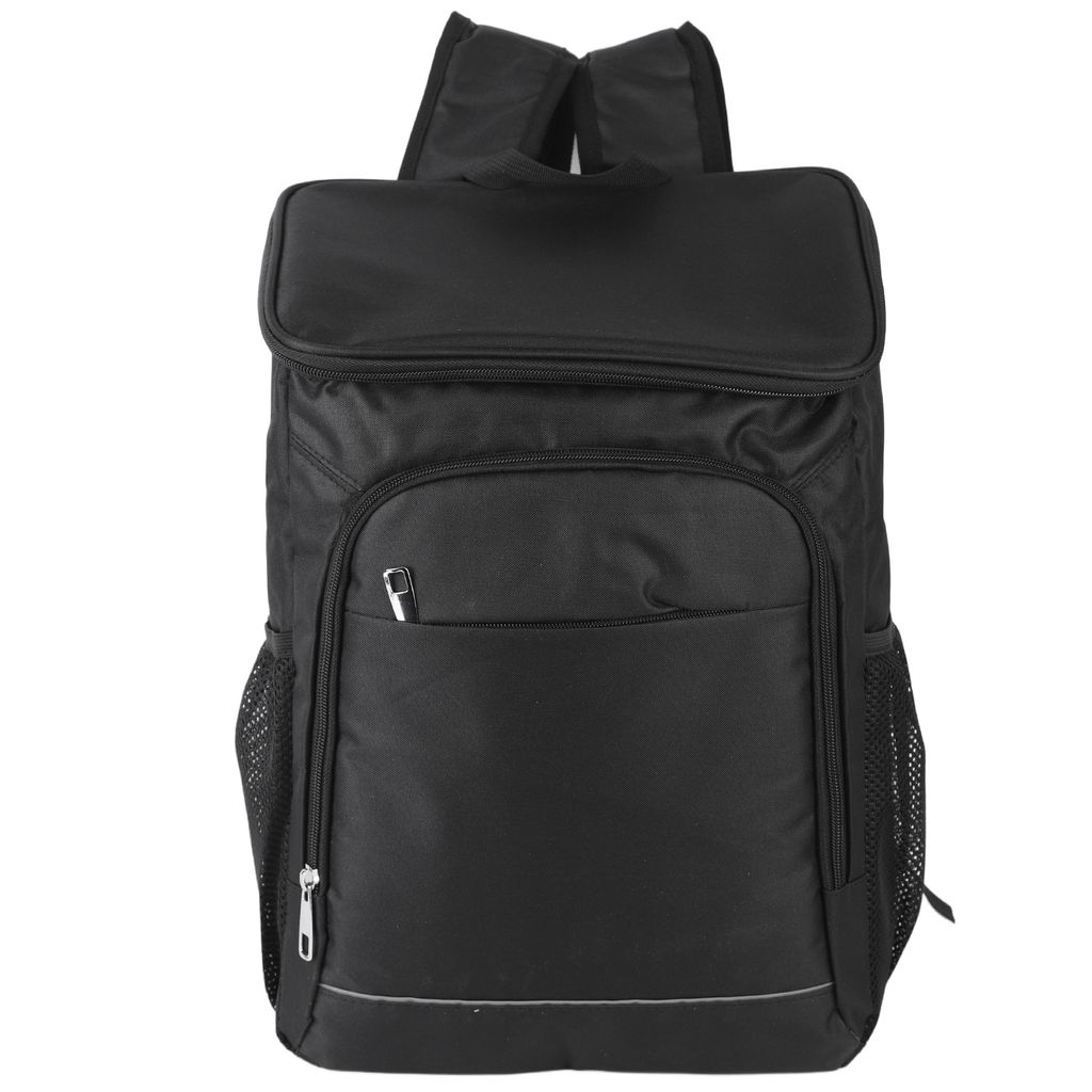 Thermo-Kühlrucksack, große Kapazität, Heiß-/Kalt-Isoliertasche für Outdoor-Camping-Picknick, Schwarz
