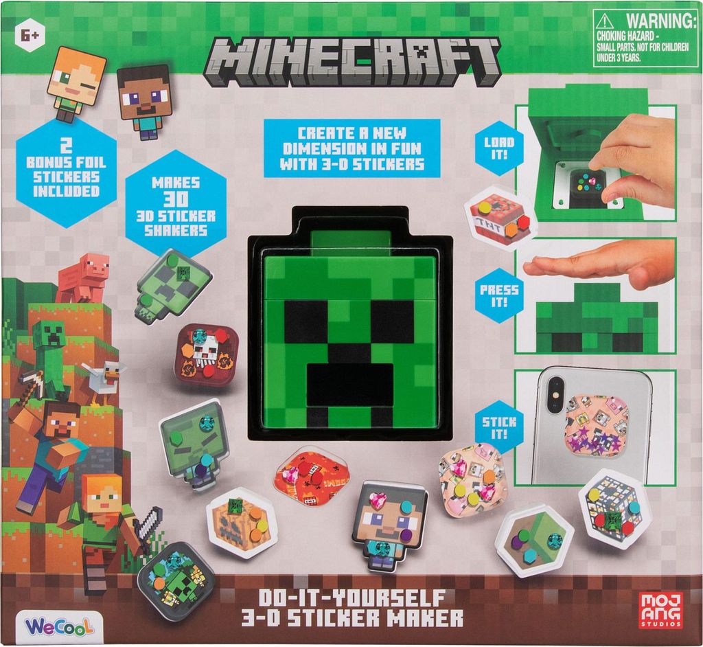 Paladone Minecraft 3D Sticker Maker Produktbild 