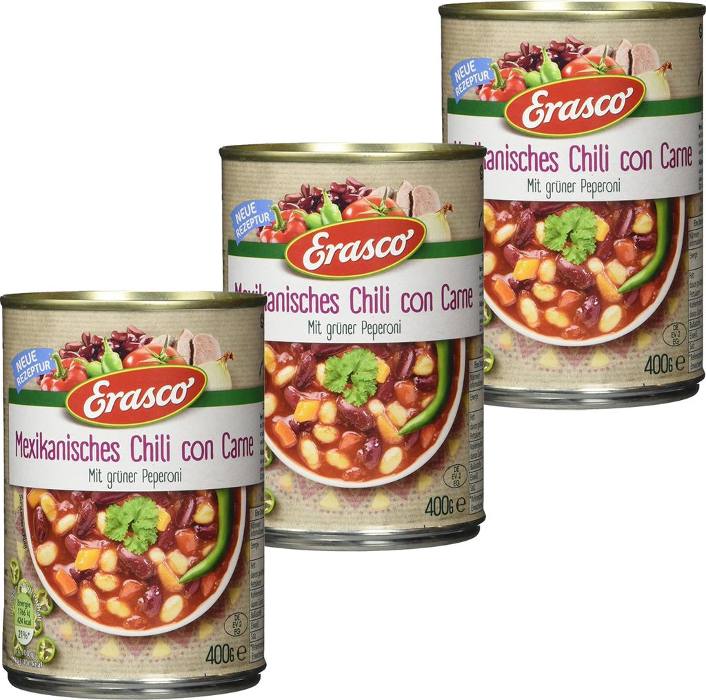 Erasco Mexikanisches Chili con Carne mit grüner Peperoni Produktbild 