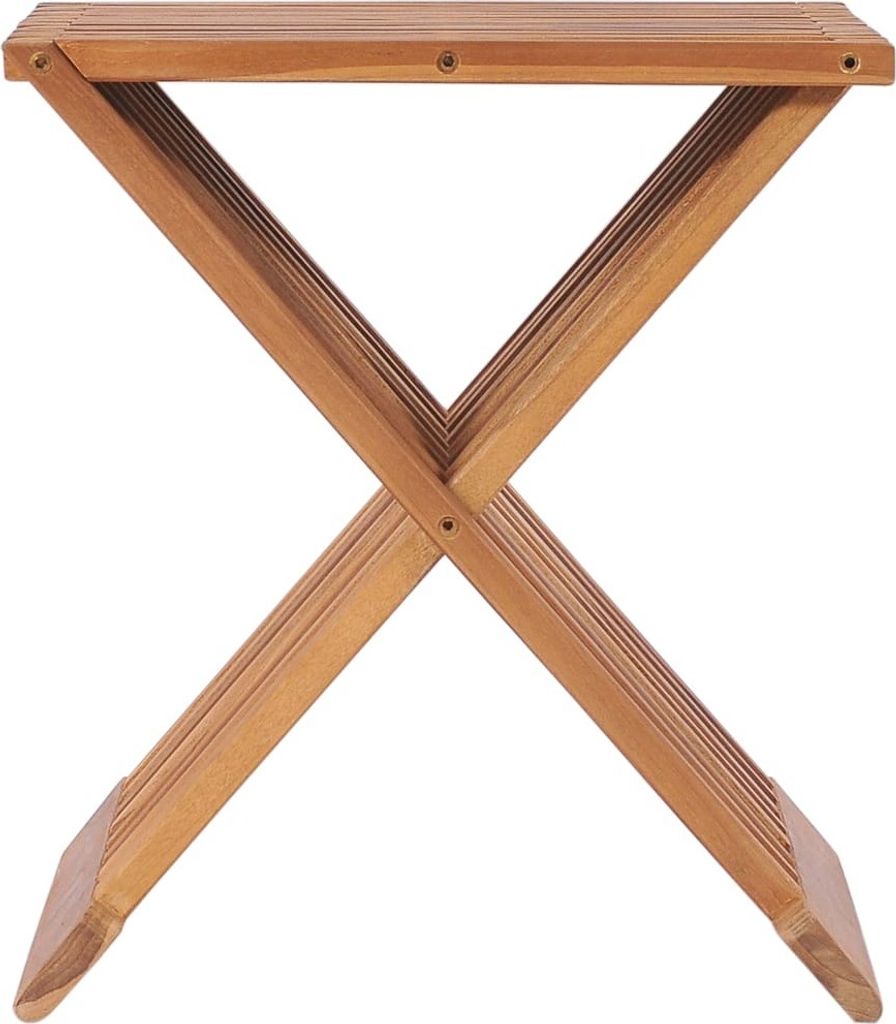 vidaXL Składany stołek 40×32×45 cm z litego drewna tekowego Zdjęcie produktu 1