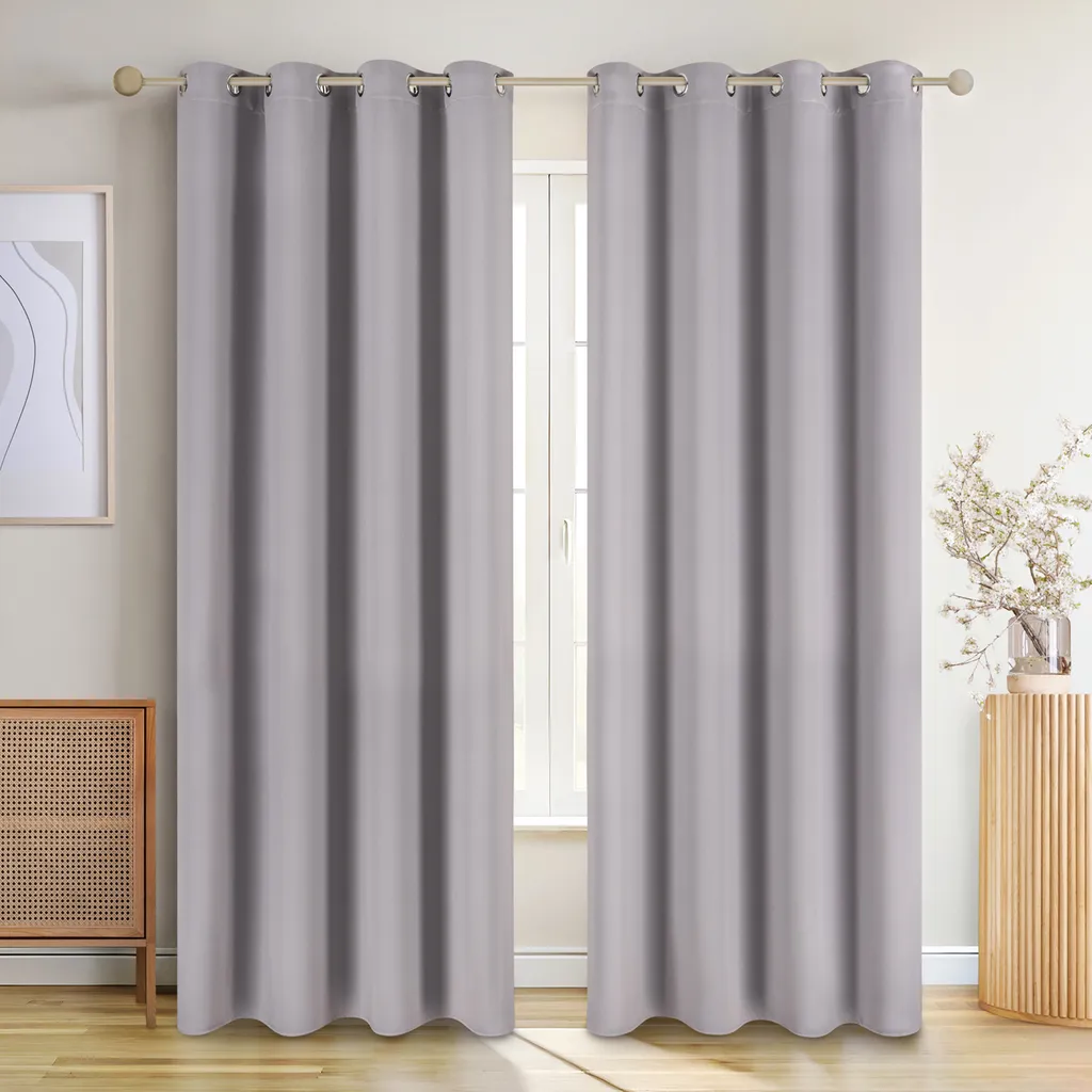 Set di 2 Blumtal: Tenda opaca e termica - Protezione dal freddo - Grigio