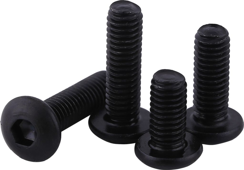 50 Stück M3 Schwarz 10.9 Grade Alloy Steel Sechskantschraube mit Innensechskant (M3*12mm)