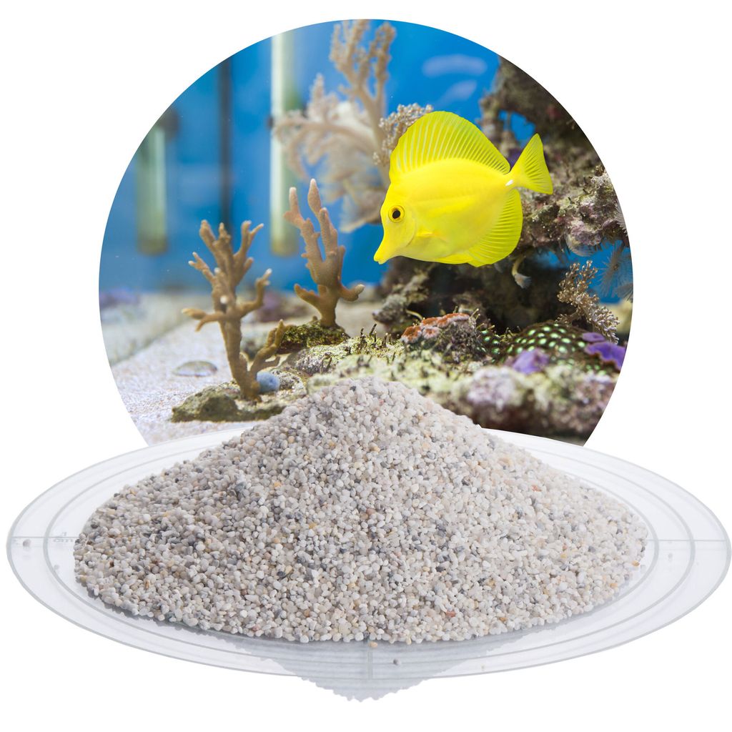 Schicker Mineral-Aquariumkies weiß 25 kg-1,0-2,0mm