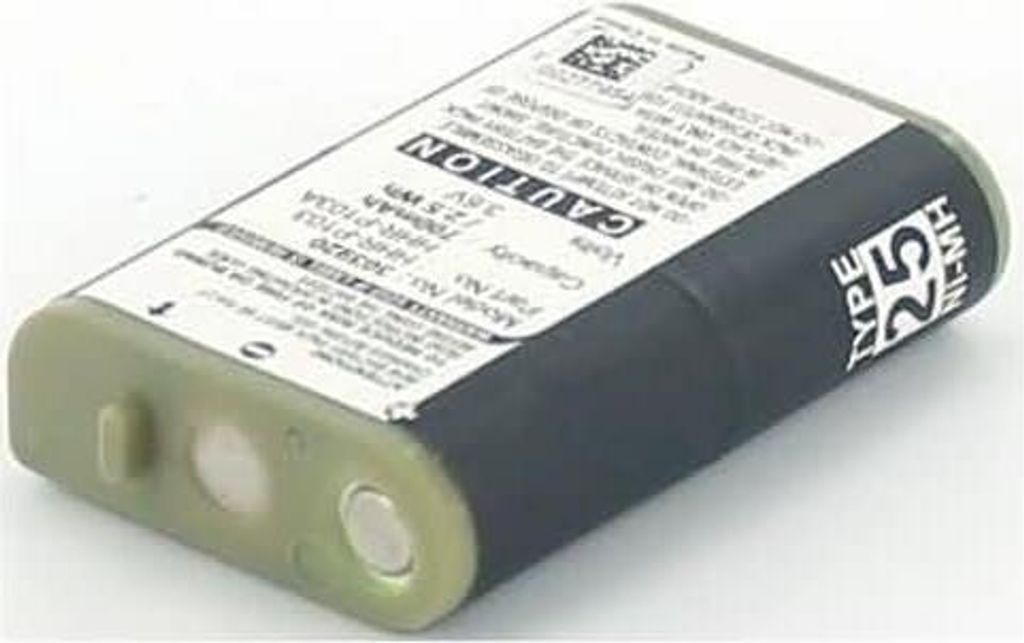 Akku für Panasonic KX-TCA355 NiMH 3,6 Volt 650 mAh weiß. Produktbild 