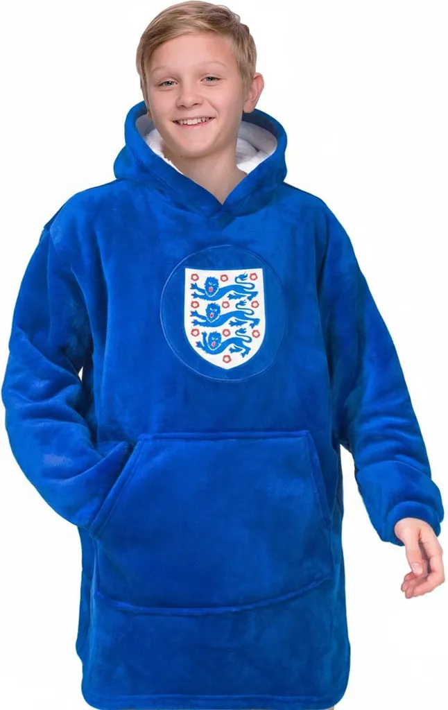 Sweat oversize enfant GF1030 bleu, couverture portable douce 146-164