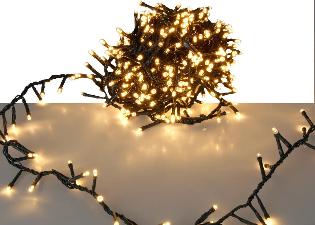 Guirlande lumineuse LED 36m 1800 LED blanc chaud pour sapin de Noël