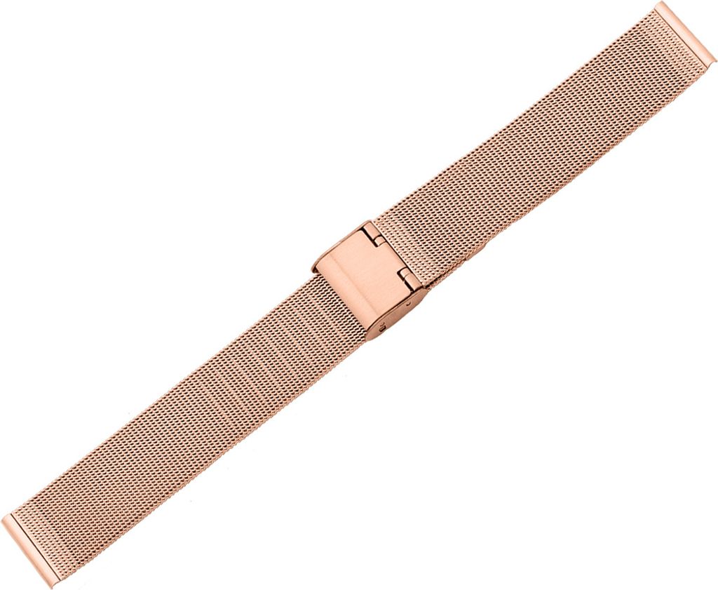 Minott > Uhrenarmband Milanaise rosegoldfarben > Edelstahl/PVD, Stegbreite:22mm