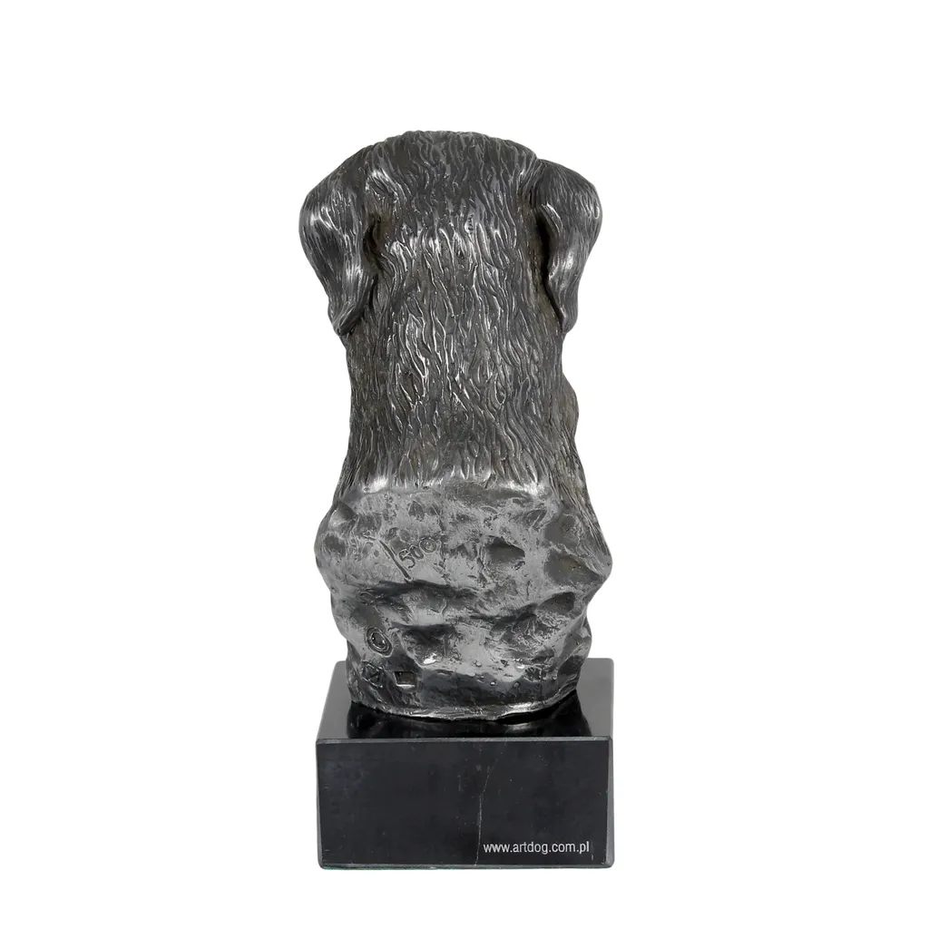 Scottish Deerhound : figurine de chien en marbre argenté par Art-Dog - 5