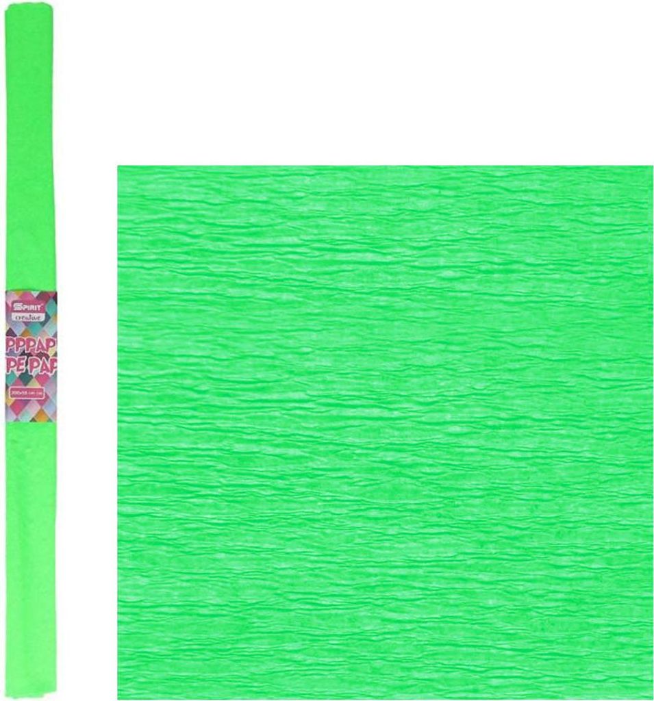 Spirit Krepppapier Fluorisierend 200 x 50 cm, Farbe:grün fluorisierend